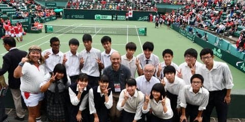 「デビスカップ by BNPパリバ 2018」ご招待に高校生選手達は感激観戦！【全国選抜高校テニス大会】