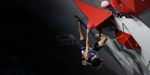 男子でも地元のオーストリア勢が優勝を決める。日本人最高は楢崎明智の4位／世界選手権2018【男子リード】