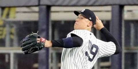 【MLB】ジャッジがまた“バズーカ送球”　156キロの剛速球バックホームで本塁生還阻止