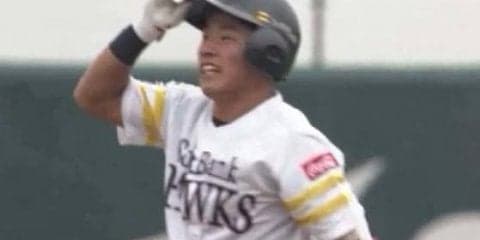 “ポスト松田”候補　ホークスのドラ3増田、2軍で公式戦初先発初打席初安打