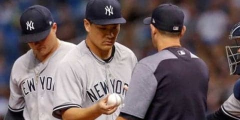 【MLB】田中将大、2戦連続5回もたず降板もブーン監督信頼　「彼の評価は変わらない」