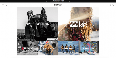 BILLABONG公式オンラインストアがリニューアルオープン！