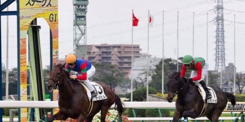 【中山2R/2歳未勝利】キングズベスト産駒 ラージヒルが4角先頭から押し切る