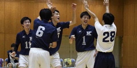 【バレーボール部男子】 大産大に快勝で上位リーグ進出決定！