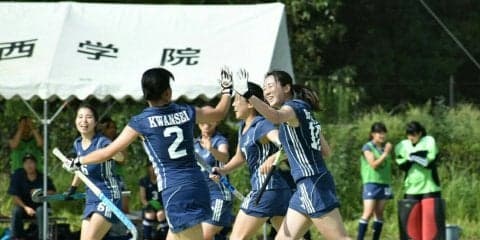【陸上ホッケー部女子】　京大に圧勝し、リーグ戦開幕！