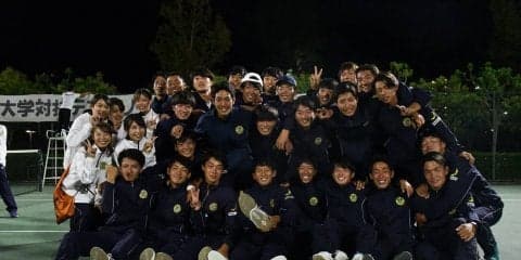 【庭球部男子】 リーグ戦４位で終了 ４年生は引退