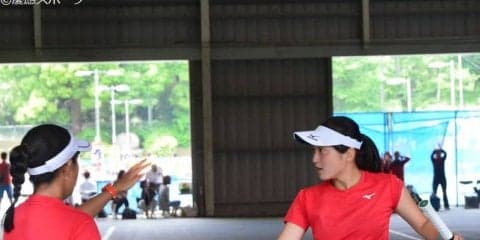 【テニス（女子）】悔しい敗戦も、「前を向いて」／第100回早慶対抗庭球試合