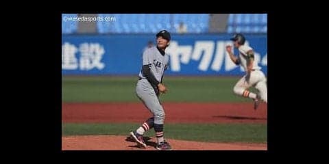 投打共に精彩を欠き、勝ち点奪取は３回戦に持ち越し／法大２回戦