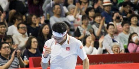 錦織「出だしはむちゃくちゃ良かった」。難敵ペールを撃破しベスト8進出[楽天ジャパンオープン]