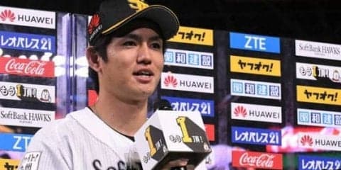 ホークス高橋礼が白星逃すもお立ち台　大隣「28」継承に「恥じない投球できた」