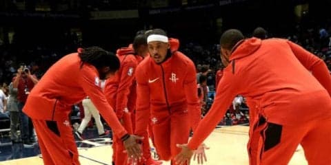 カーメロ・アンソニー、ロケッツで13得点デビュー「自然にフィットしつつある」