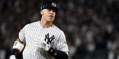 【MLB WCゲーム】ヤンキース、ジャッジ左翼2点弾で先制成功！　完璧アーチで本拠地は大歓声