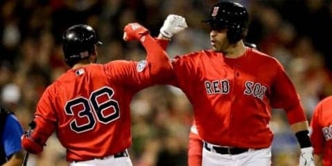 【MLB 地区シリーズ】レッドソックスが初回に3点先制　今季打点王マルティネスが左翼へ先制3ラン