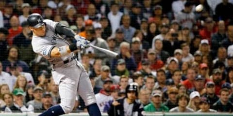 【MLB 地区シリーズ】ヤンキース先制成功　ジャッジが左中間へ3戦連続アーチ　136Ｍ弾で田中を援護