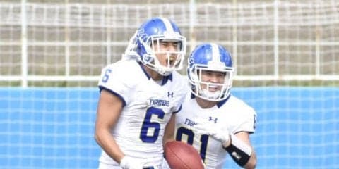【アメリカンフットボール部】甲南大に４２－０で勝利し、３戦連続の完封勝利！