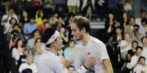 優勝のメドベージェフ、錦織を称える。「錦織は素晴らしい、偉大なチャンピオン」[楽天ジャパンオープン]