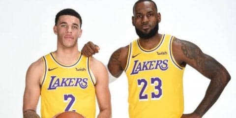 レイカーズ指揮官のウォルトンがレブロンとロンゾ・ボールの同時起用を示唆