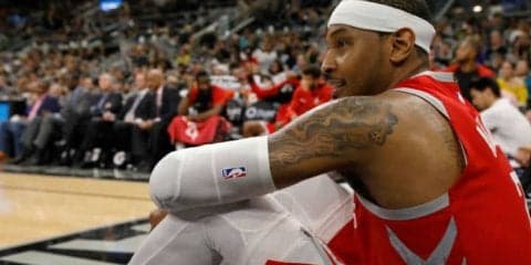 ベンチスタートのカーメロが終盤の3分半で10得点「これが自分の仕事」