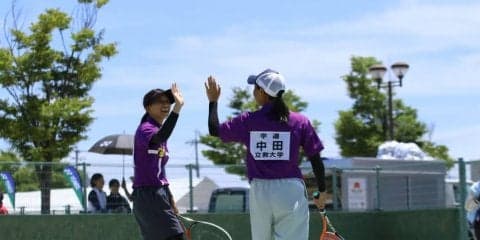 【ソフトテニス部女子】『さよなら、“最強の４年生”』　泉田歩聖は、団体で運命のＷ前衛！　集大成を運命のペアで飾った。