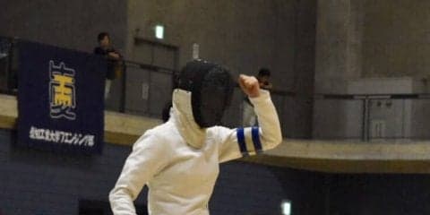 【フェンシング部】 女子エペ個人で桑田が惜しくも４位