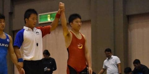 【レスリング部】 清野が２回戦進出で西日本インカレ１日目を終える