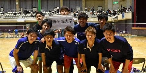 【バドミントン部男子】インカレ団体戦２年連続ベスト８