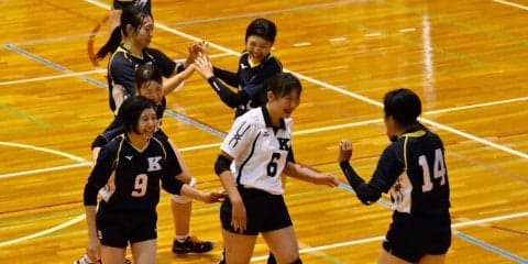 【バレーボール部女子】　格上神院大にストレート勝利！