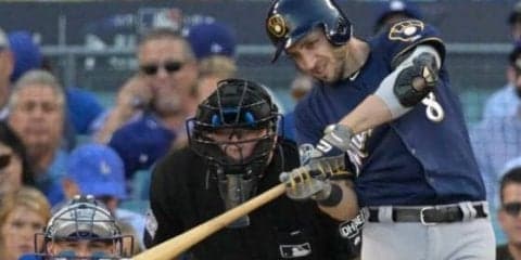 【MLB】ブルワーズが初回に1点先制！　MVP候補イエリッチが一塁から快足飛ばして生還