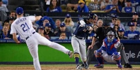 【MLB】ブルワーズが6回に貴重な追加点！　三塁打ショーが好投ビューラーの暴投で生還