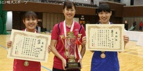上杉・鈴木成組、女子創部史上初インカレ制覇！　十河主将は自己最高位のベスト４入り／全日本学生選手権