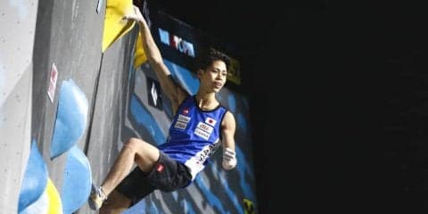 ボルダリング世界王者の原田海、日新火災との所属契約を締結