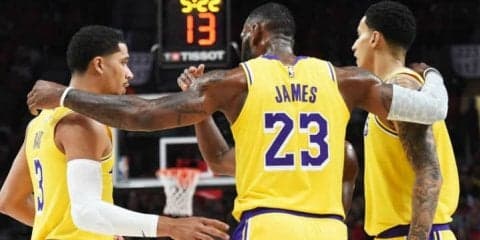 黒星発進も、難敵ブレイザーズ戦で手応えを得たレブロン「良いテストだった」