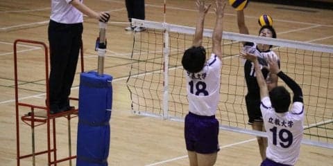 【バレーボール部】３部からの昇格チーム相手に秋季リーグ２勝目