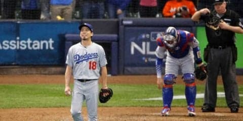 【MLB】前田健太、痛恨暴投でPS初失点　ブルワーズに“逆王手”かけられ3勝3敗で第7戦へ