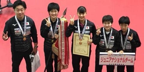 長﨑美柚ら卓球次世代が躍動！ジュニアナショナルチームが初優勝＜全日本選手権＞