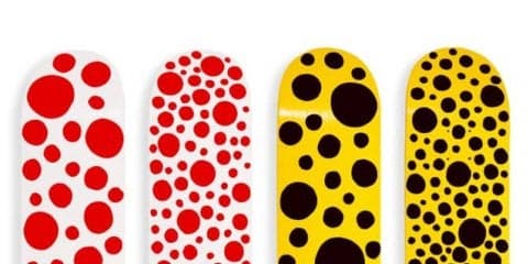 草間彌生×MoMAコラボレーションスケートボード、先行販売が決定