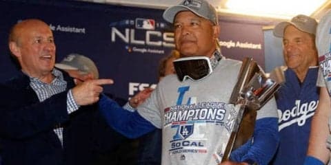 【MLB】WS進出のロバーツ監督、古巣との対戦に感慨「フェンウェイに戻るの楽しみ」