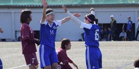 【サッカー部女子】 立命大に２ー２で引き分けも、予選リーグ１位通過