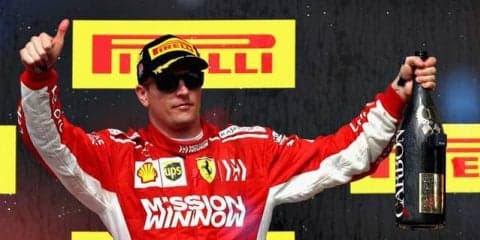 【F1 アメリカGP】ライコネンが5年ぶりの優勝、ベッテル意地の４位でハミルトンのタイトル決定を阻止