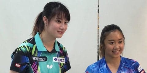 【卓球】木下アビエル神奈川の浜本由惟、森薗美月がイベントに登場　森薗「本番に強いかも」観客を魅了