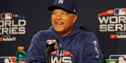 【MLB】日系2世ド軍ロバーツ監督、コーラ監督との親友対決に「これ以上の筋書きはない」