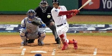 【MLB】Rソックス、カーショーから初回2点先制　ベッツ安打→二盗、マルティネス適時打