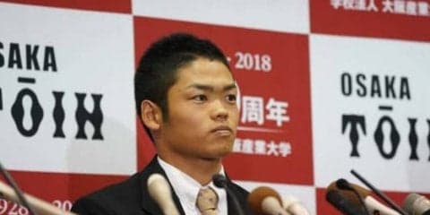 【ドラフト】岐阜出身の根尾、中日には「縁がある」　4球団が1位指名「ホッとした」