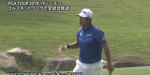 【動画】松山英樹は5バーディ、3ボギーの70で回り、通算2アンダー21位タイに浮上