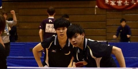 【卓球部】　ダブルス橋本・楊組が３回戦進出も及ばず