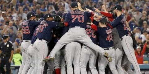 【MLB】Rソックス5年ぶり9度目世界一！　プライス快投＆ピアース2発　4勝1敗で圧勝