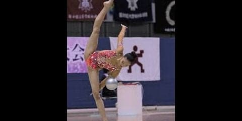 個人総合６位も、河崎、種目別決勝フープでは自己ベスト更新に笑顔