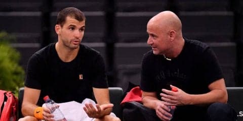 元世界1位のアガシがパリ大会で不振のディミトロフのチームに同行