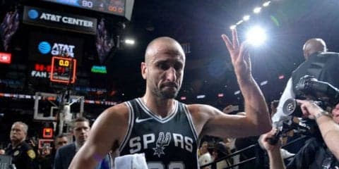 スパーズが今年8月に引退を表明したマヌ・ジノビリの20番を永久欠番化