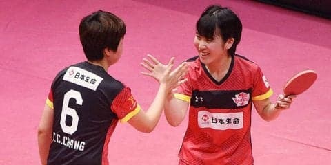 平野美宇ペアが初戦快勝！開幕戦勝利に向けて好スタート【Tリーグ】